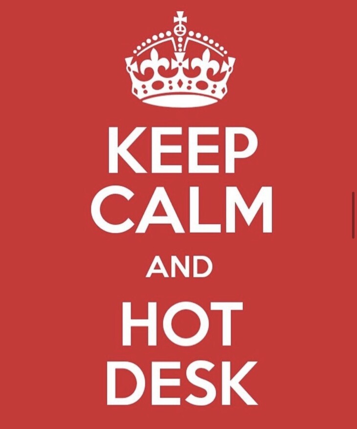Hot desking today