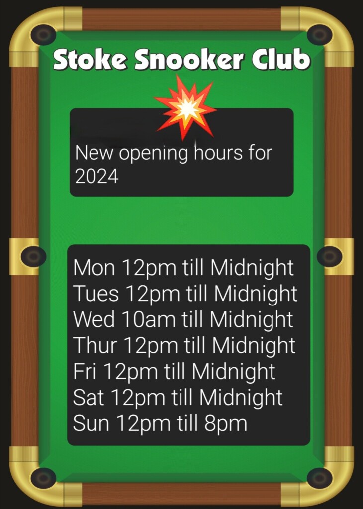 New opening times