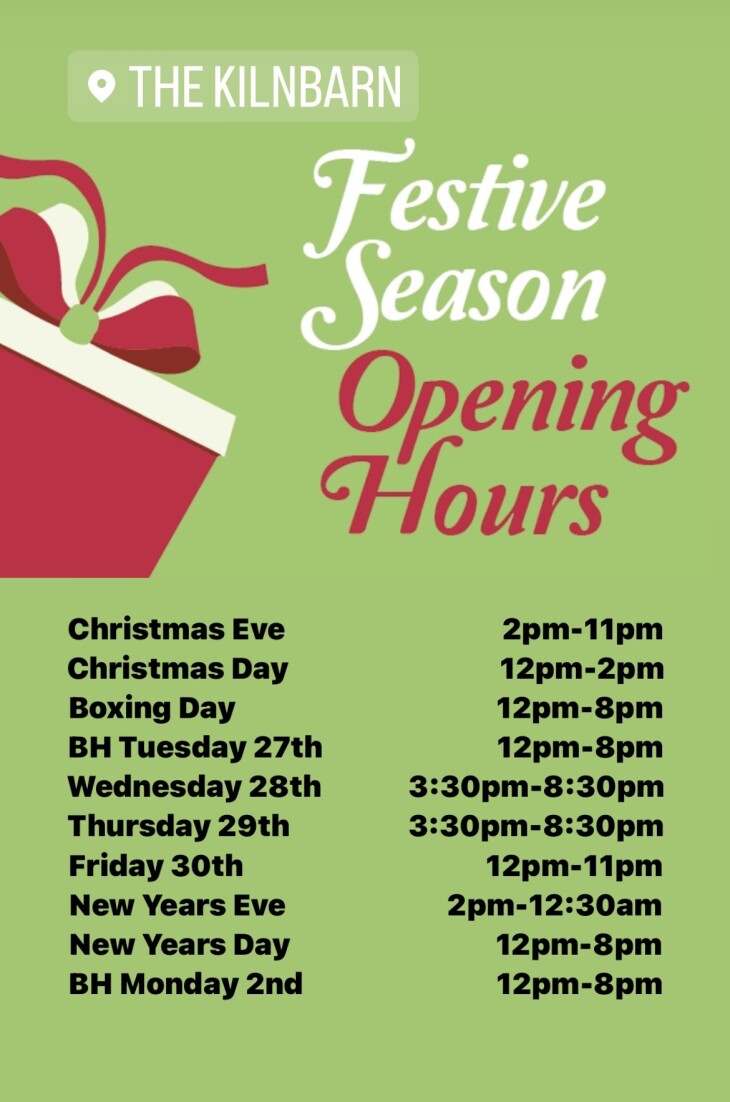 🎄Christmas Opening Hours🎄