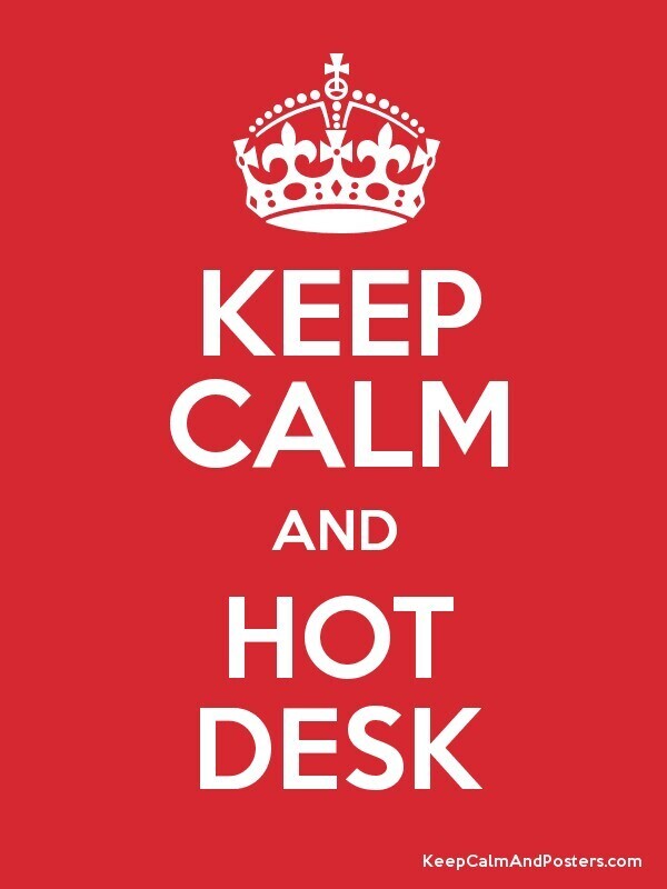 Hot desking tomorrow