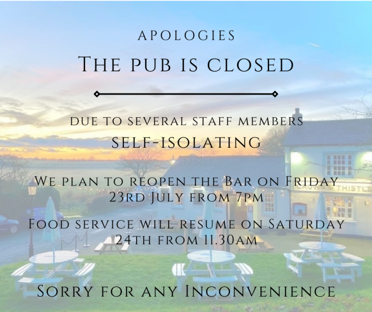 Closed for One Week