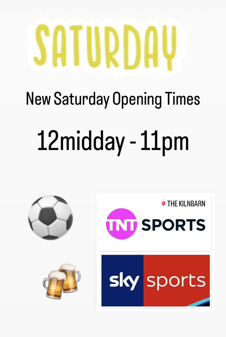 🤗 Our new Saturday opening times 🤗