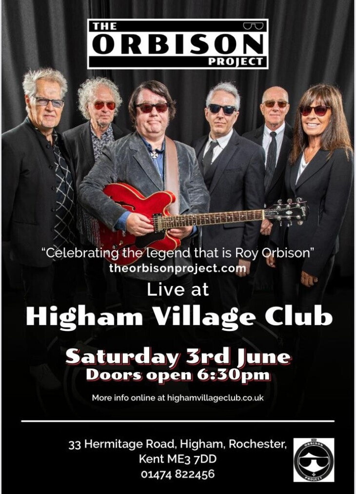 Roy Orbison Project Saturday 3rd June