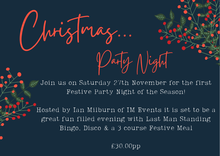 Availability for our Festive Party!