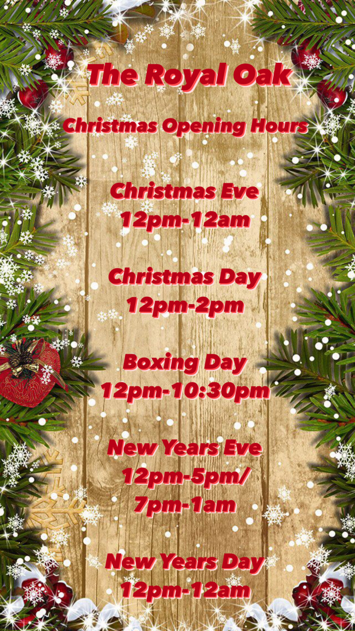 🎅🏼 Christmas Opening Hours 🎅🏼