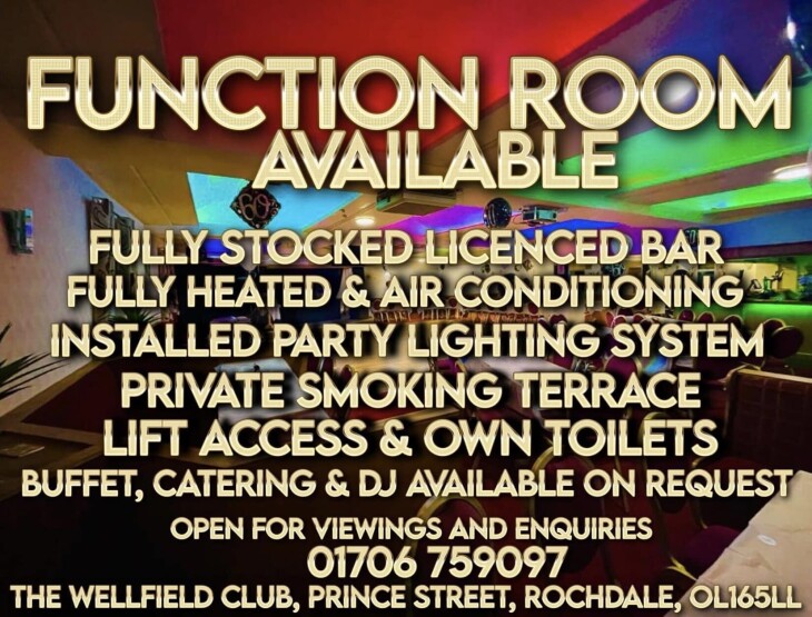 Function Room - NOW AVAILABLE!