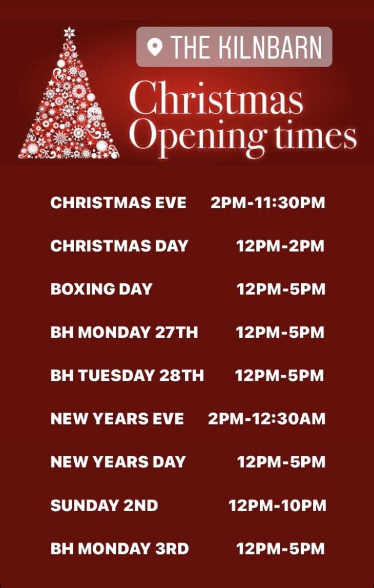 🎅🏼CHRISTMAS OPENING HOURS🎄