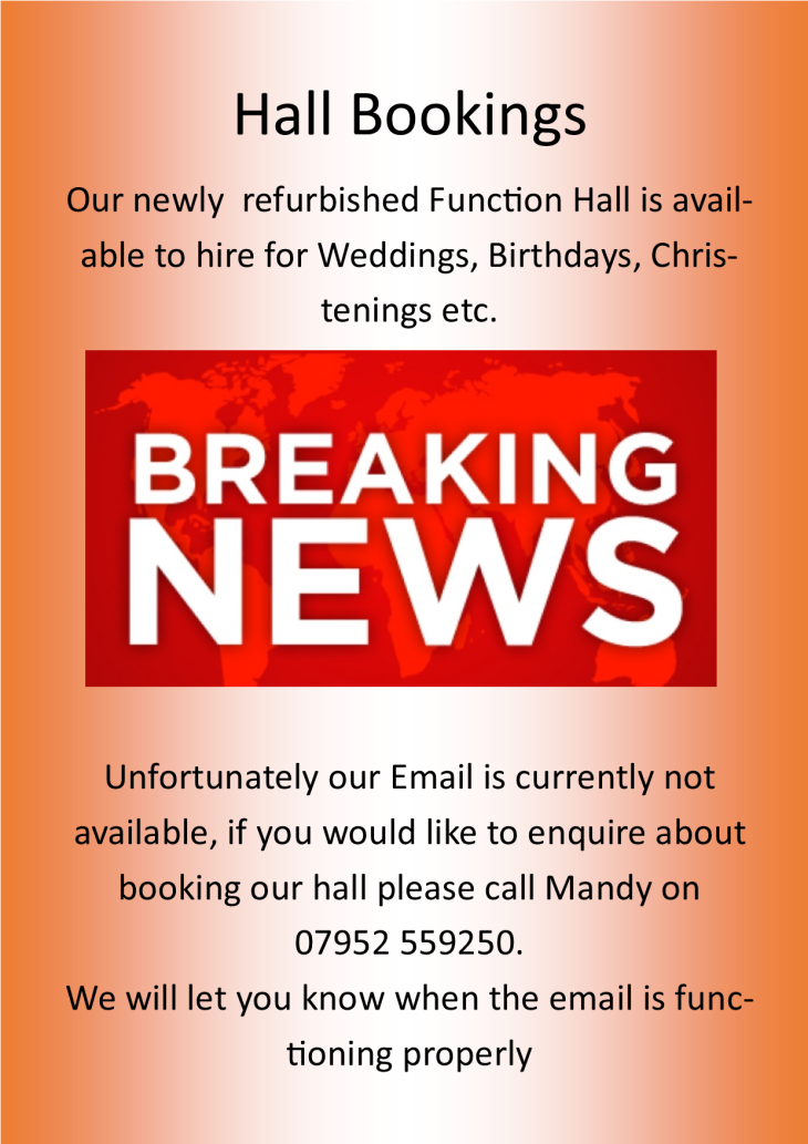 Hall Bookings
