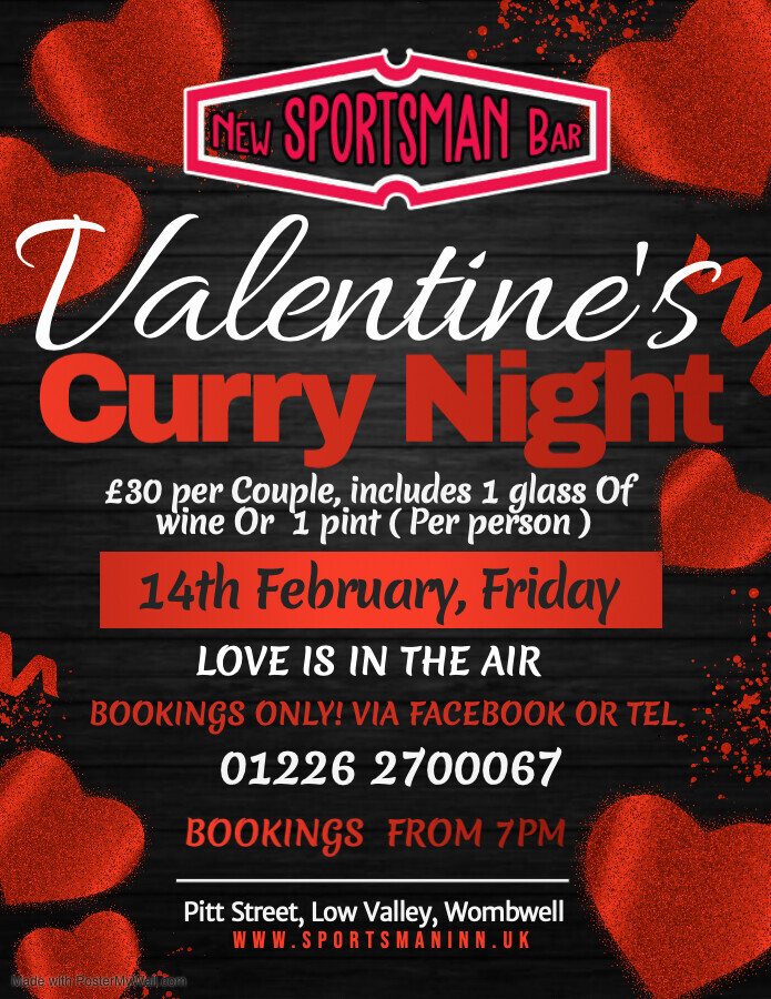 Valentine's Day Curry Night!