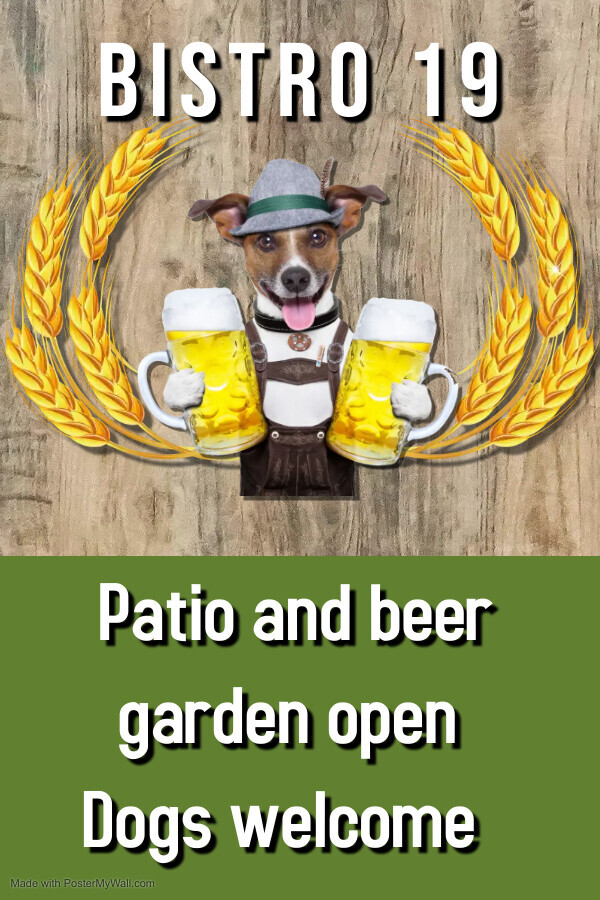 Beer garden open - Dogs Welcome