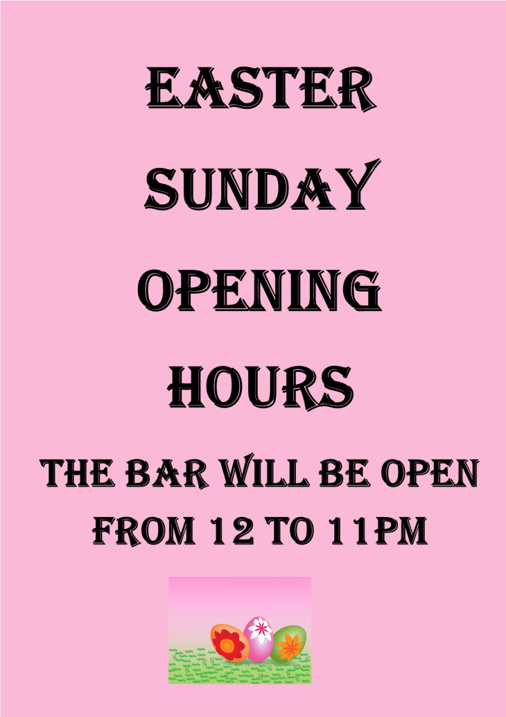 Easter Sunday Opening Hours