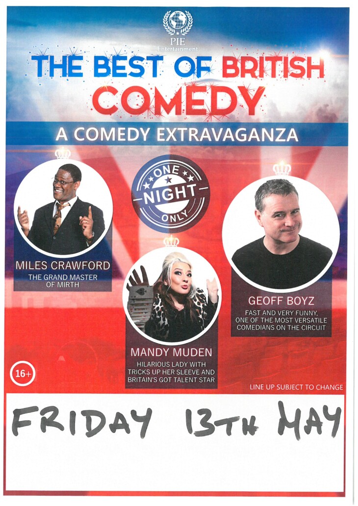 Comedy Night Friday 13th May