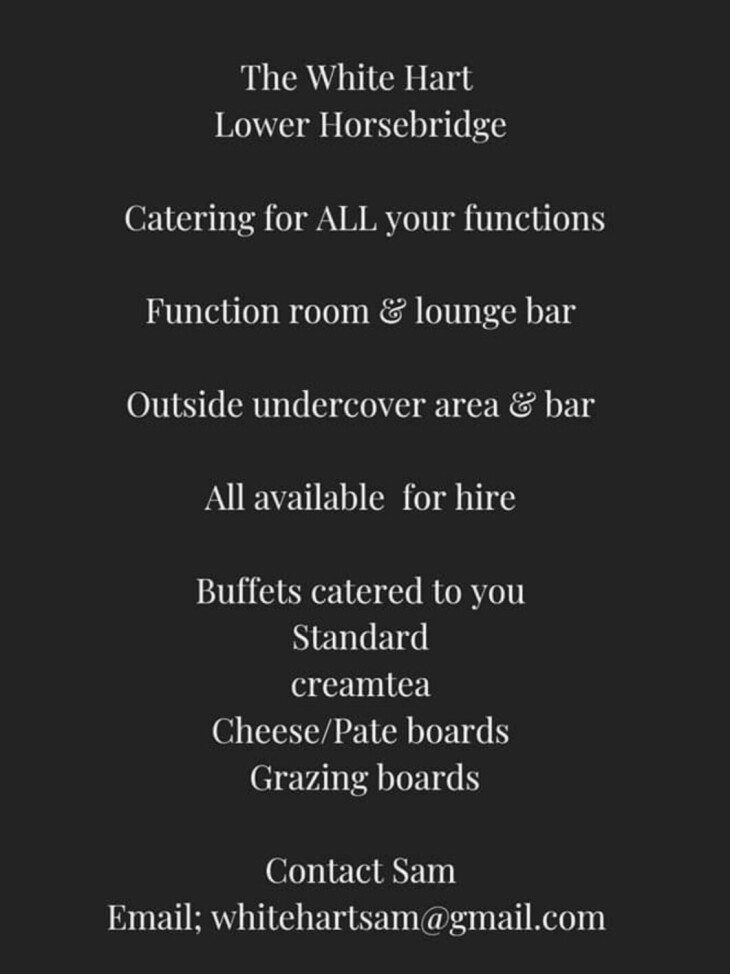 We can cater for all your events