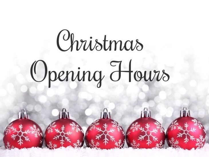 FESTIVE OPENING HOURS
