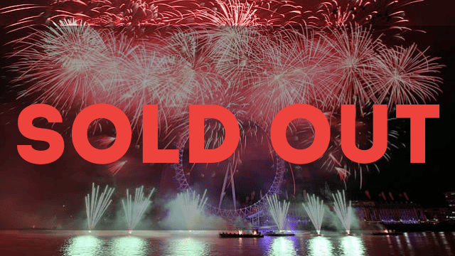 NYE is sold out!