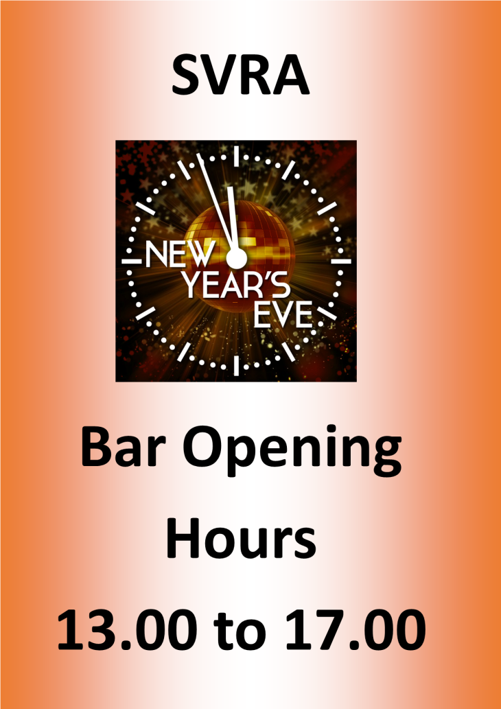 New Years Eve Bar Opening Hours