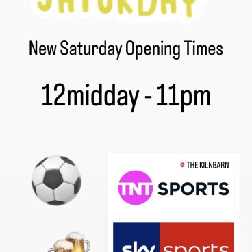 🤗 Our new Saturday opening times 🤗
