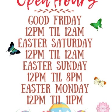 Easter opening hours