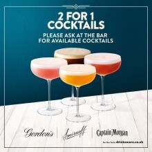 🍸 cocktails 2 for 1 🍹