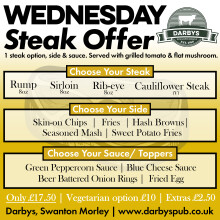 Wednesday Steak Offer