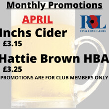 Monthly Bar Offers