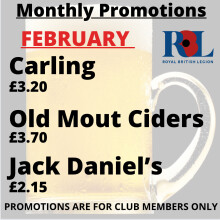 February Bar Promotions