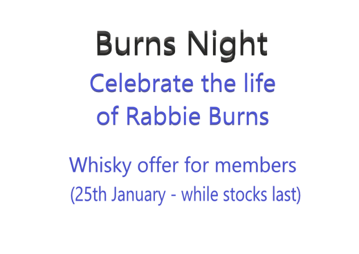 Burns Night - Whisky Offer