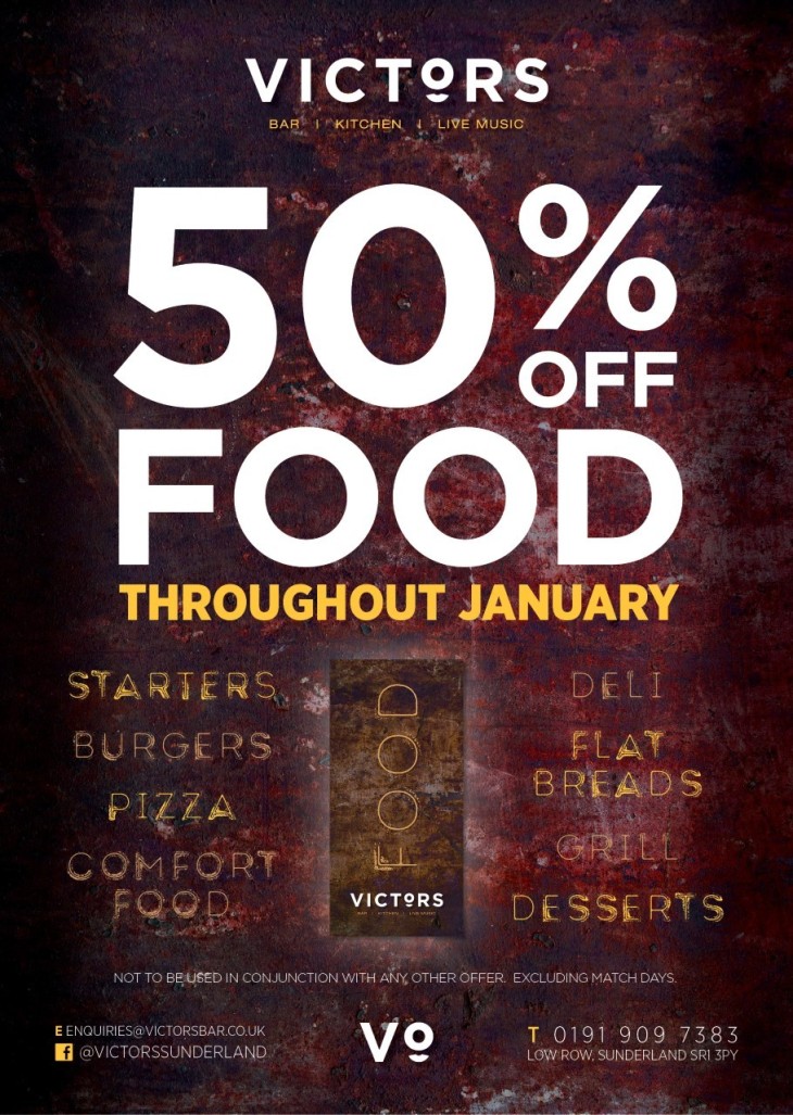 50% off food