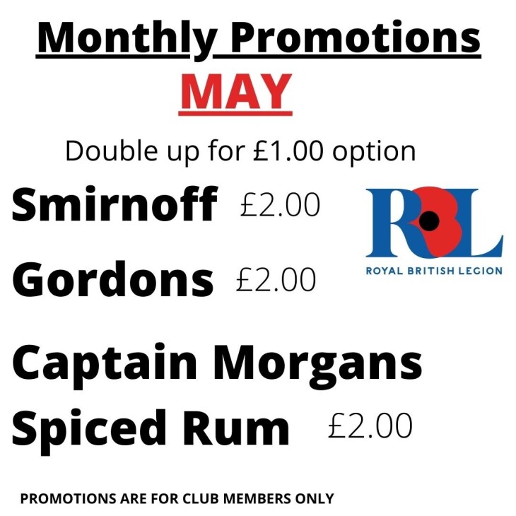 Drinks promotions for May