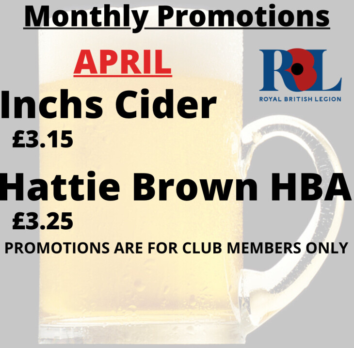 Monthly Bar Offers