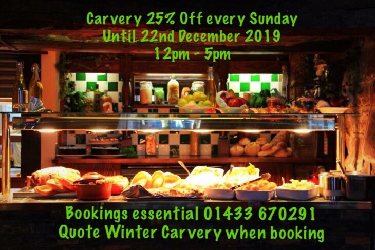 Carvery 25% every Sunday