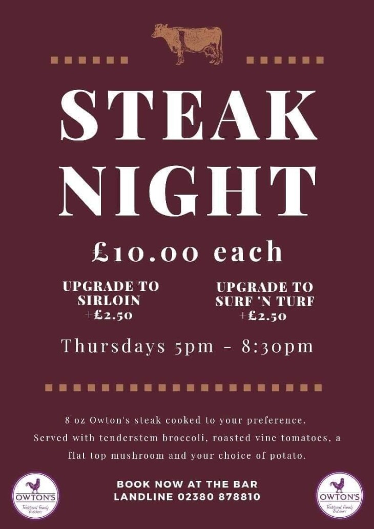 Steak Night- every Thursday