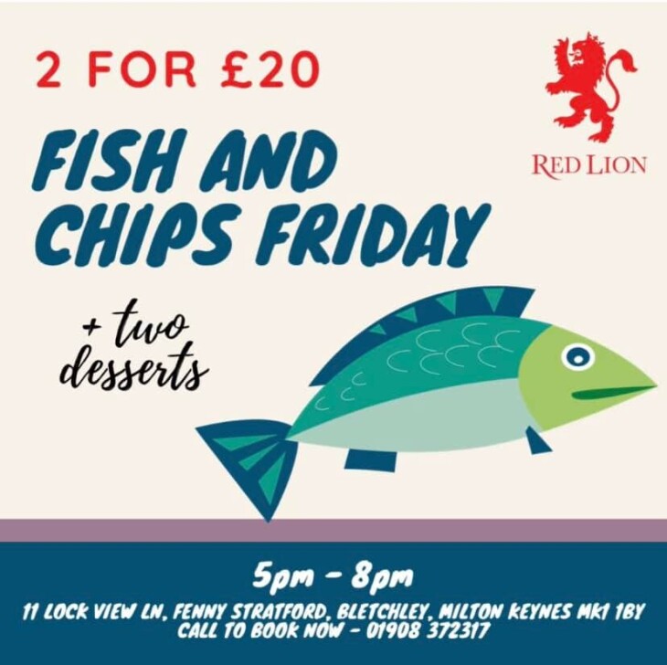 2 x Fish & Chips + 2 desserts for £20